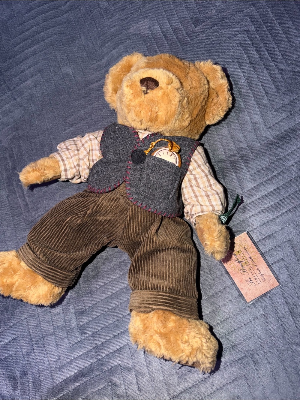 Vintage Russ Berrie Sir Bradford Limited Edition Teddy Bear Numbered